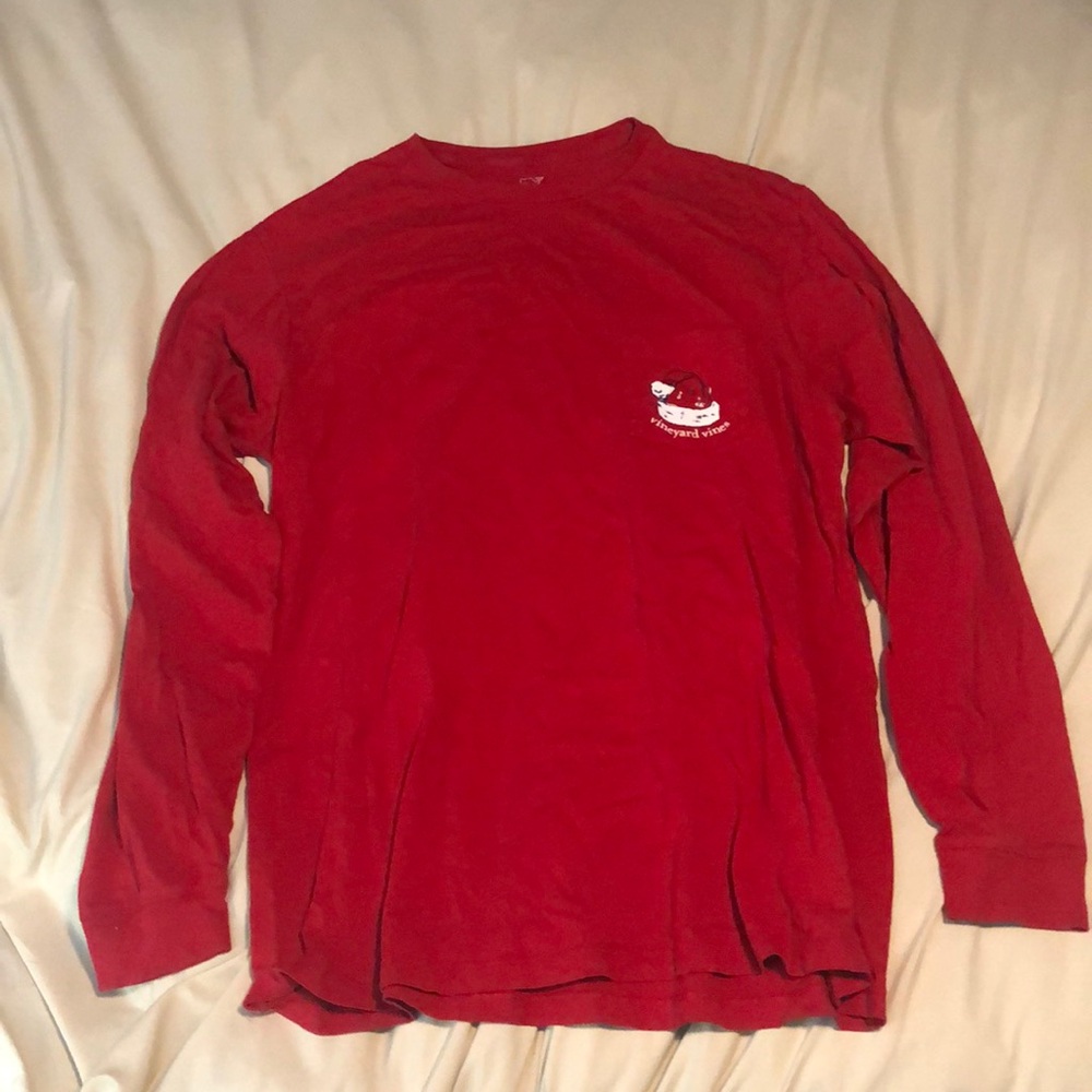 Vineyard Vines long sleeve Christmas shirt Sz Medium